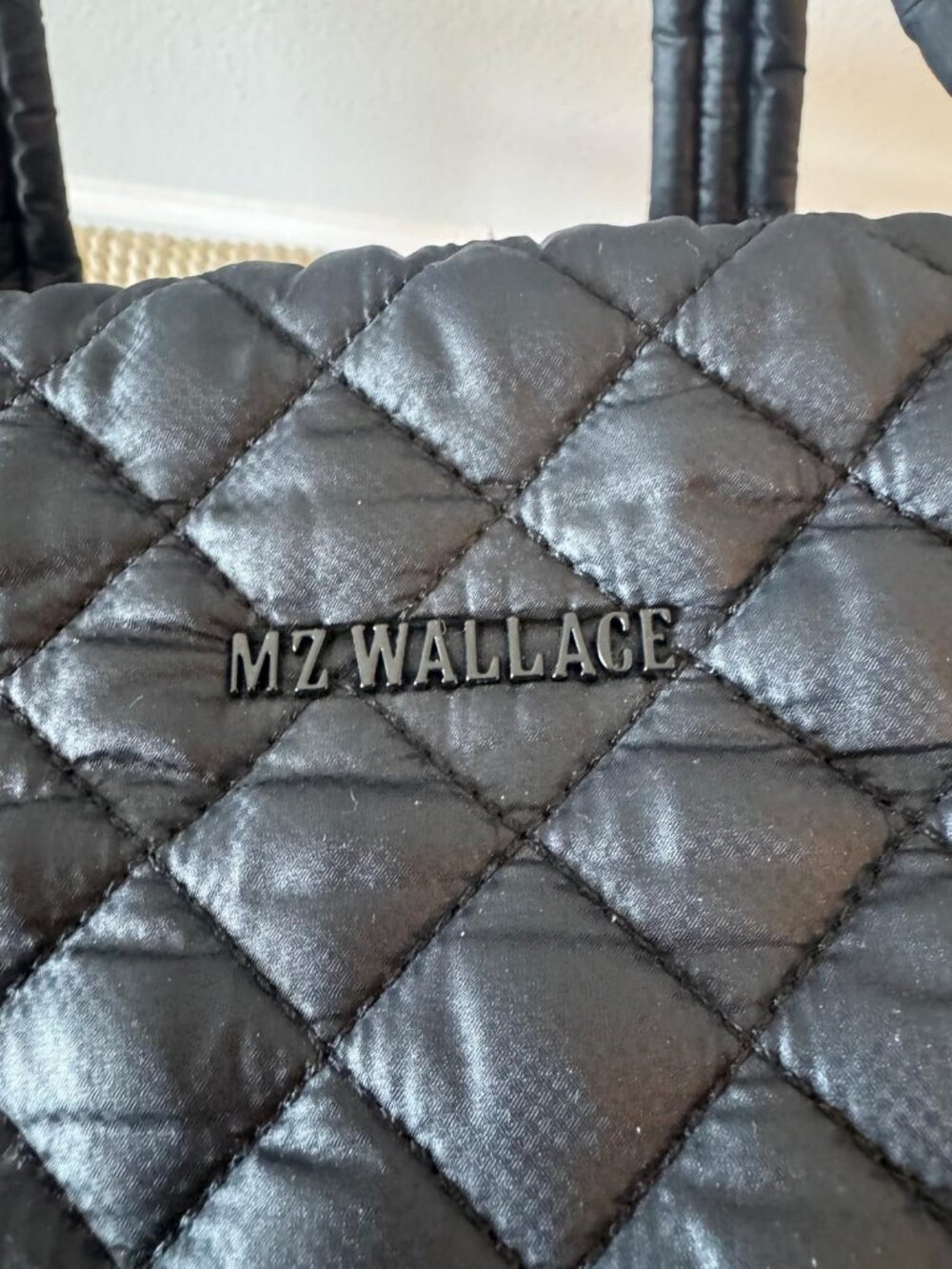 MZ Wallace Black Quilted Tote Bag - Picture 2 of 9